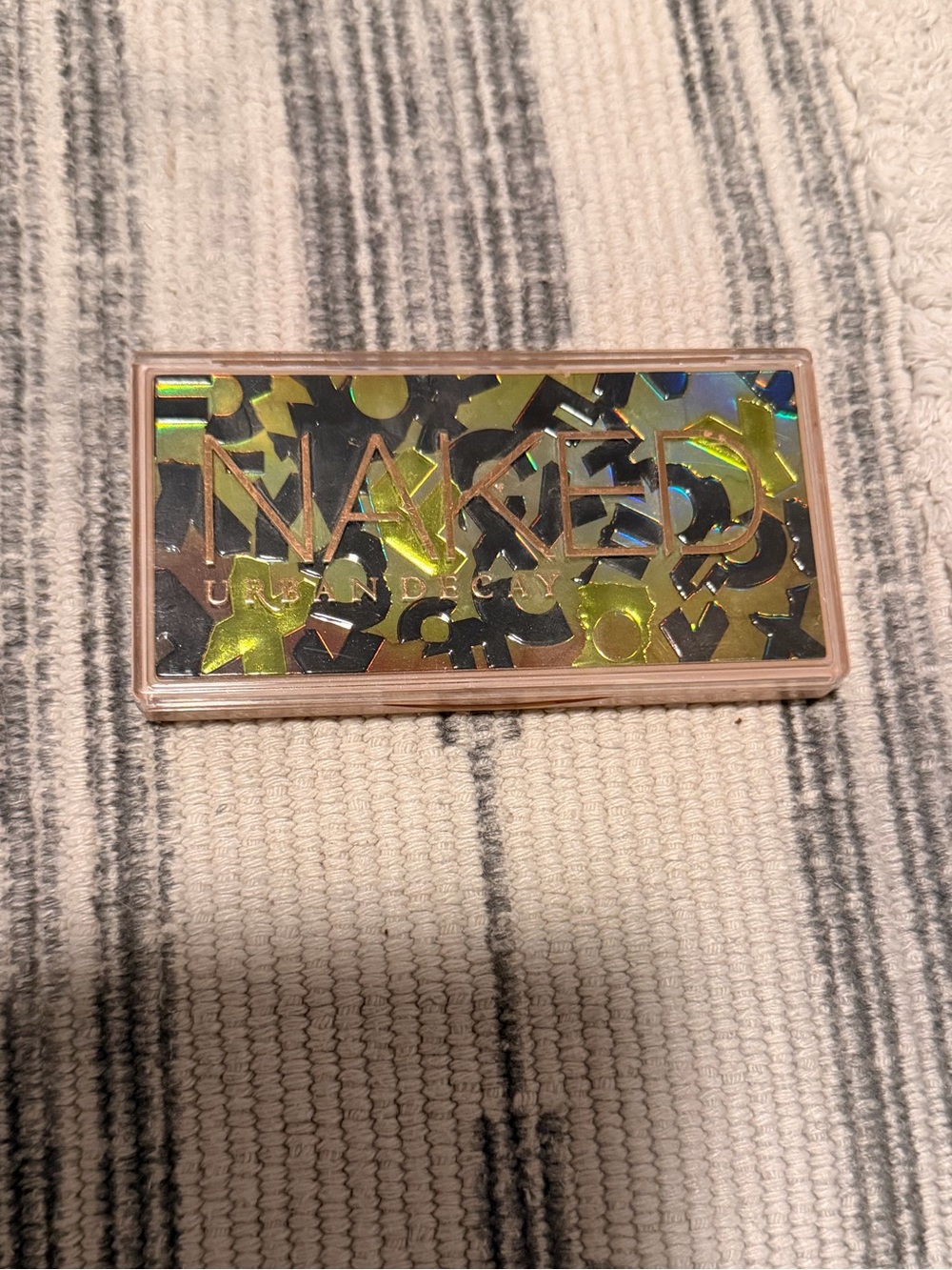 Urban Decay Mini Eyeshadow Palette — Holographic Gold & Black Accents